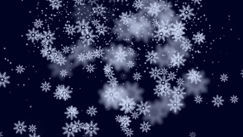 Falling Snow Flakes Animated Winter Background Loop