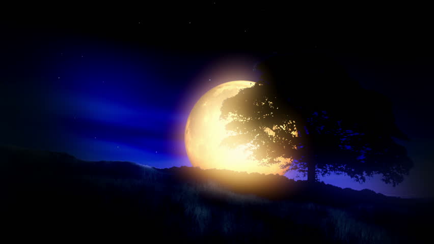 Spooky Moon Landscape.
