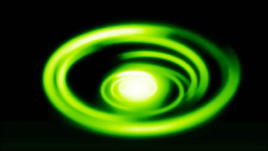 Animated Green Vortex Spiral Abstract Background