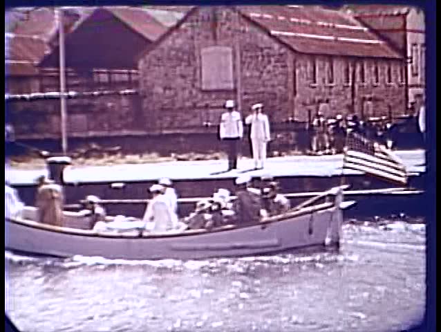 1940s - FDR visits Port Castries, St. Lucia, Virgin Islands in 1940.