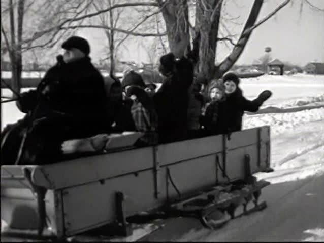 1930s - Winter activities in the Midwest in the 1930s.