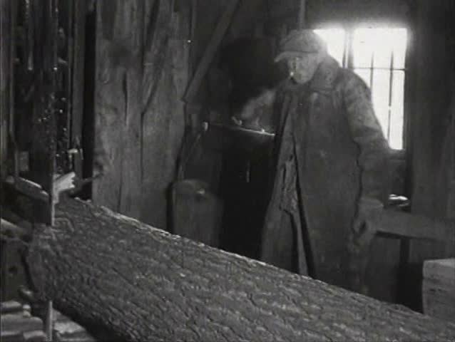 1920s - The workings of a sawmill in 1926.