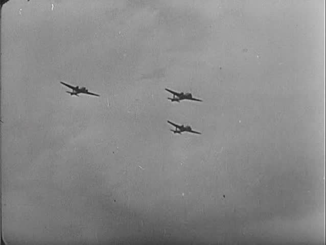 1940s - Hitler invades Poland in World War Two and Britain prepares for conflict.