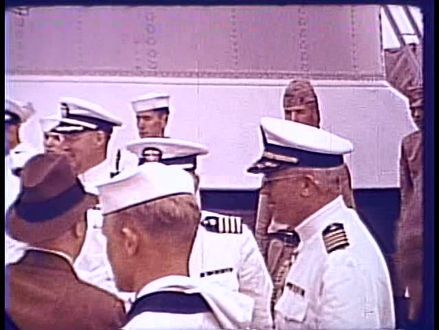 1940s - FDR visits Port Castries, St. Lucia, Virgin Islands in 1940.