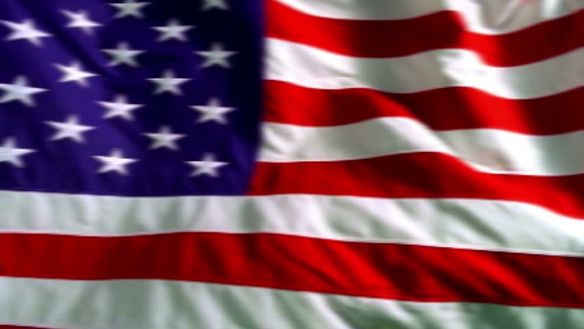 Old Film of American Flag Waving