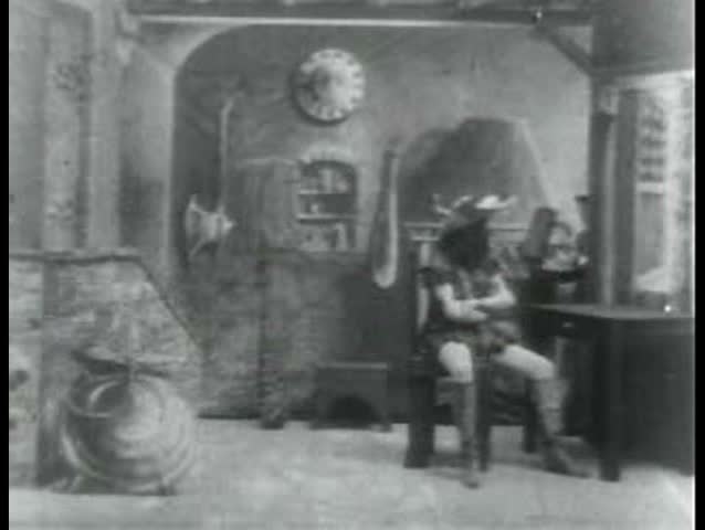 1900s - A stage play of Jack And The Beanstalk, 1902, filmed by Thomas Edison.