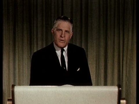 1960s - Governor George Romney, Mitt Romney's father, delivers a speech advocating the olympics be held in Detroit during the 1960s