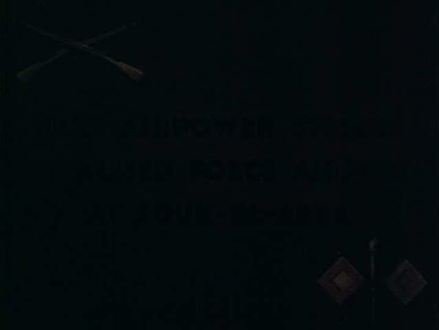 1940s - Aerial bombing attacks by Germans on allied forces in Tunisia during World War Two..