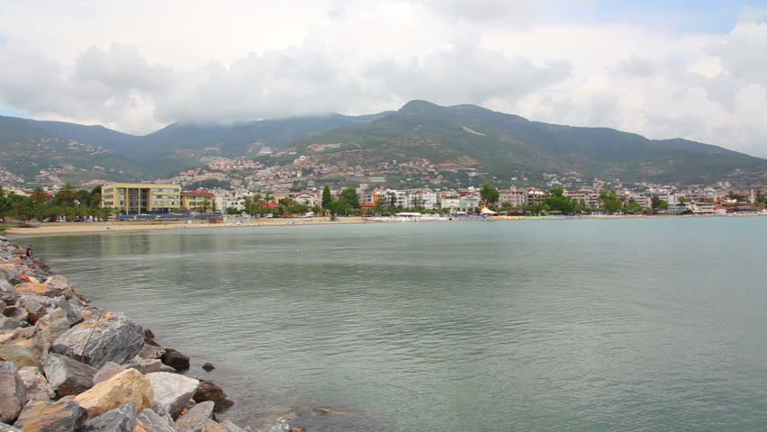 panorama of bay in Alanya Turkey