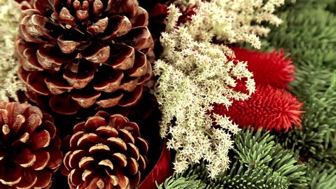 Natural Christmas decoration background
