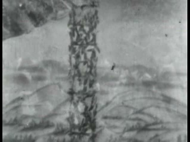 1900s - A stage play of Jack And The Beanstalk, 1902, filmed by Thomas Edison.