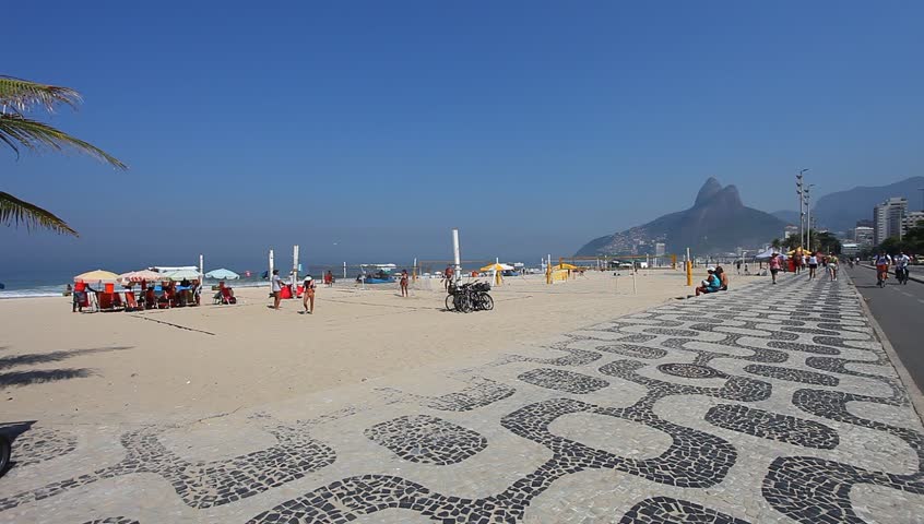 Brazil, in April of 2013:  Ipanema beach, important point of sports in Rio de