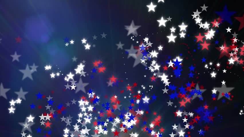 Red White and Blue Stars Background