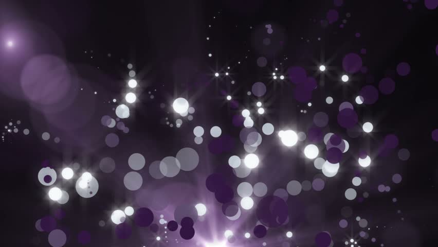 Purple Twinkling Bokeh Background