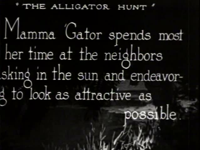 1920s - Men hunt alligators in the Everglades in 1920.