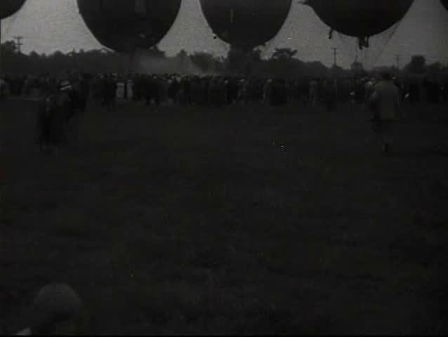 1920s - Hot air balloon festival in 1928.