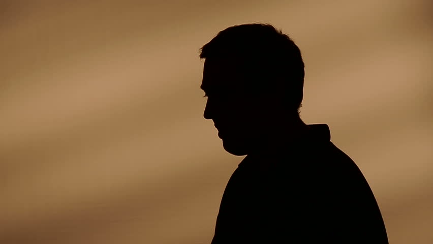 Male silhouette talking | Shutterstock HD Video #4978964