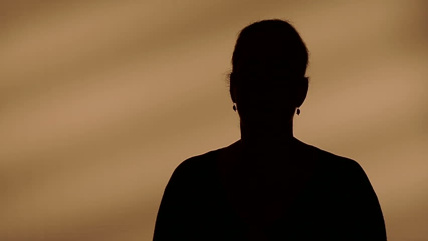 Female silhouette talking | Shutterstock HD Video #4978976