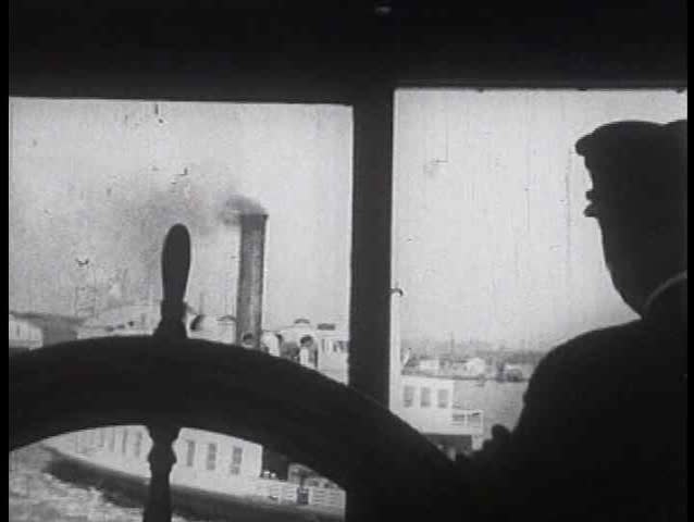 1920s - Ferry transportation across the San Francisco Bay. Details of boat are shown in the 1920s.