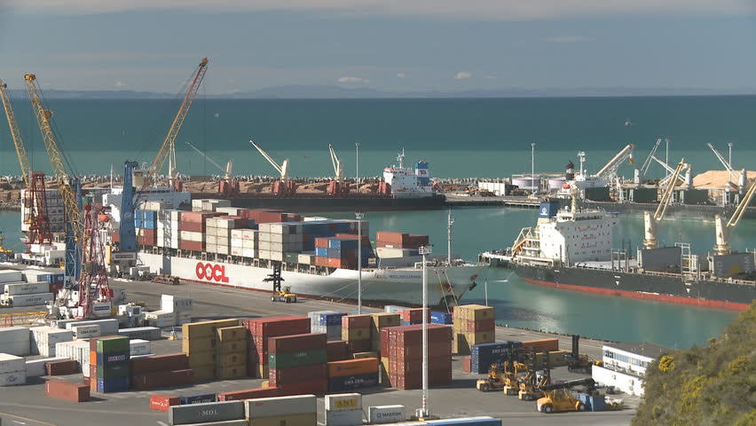 NAPIER, NEW ZEALAND - CIRCA 2013: The Port of Napier is now the 2nd busiest(by