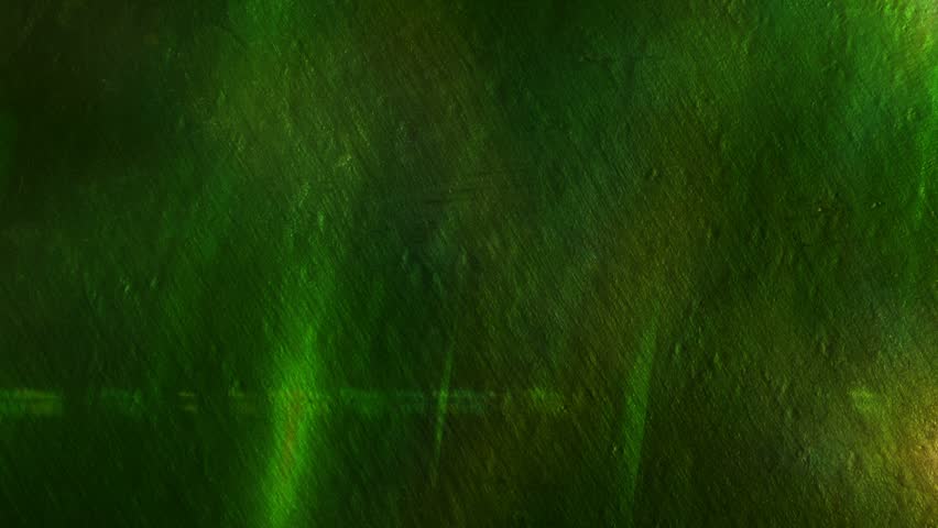 Slow Moving Dark Green Textured Abstract Background with Lens Flares