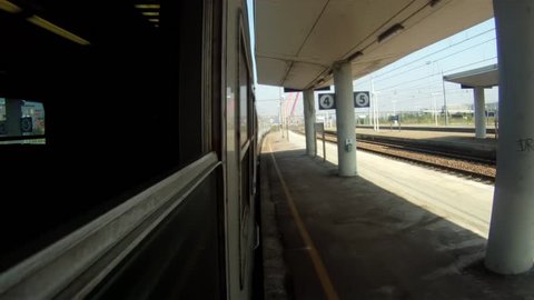 traveling by train
