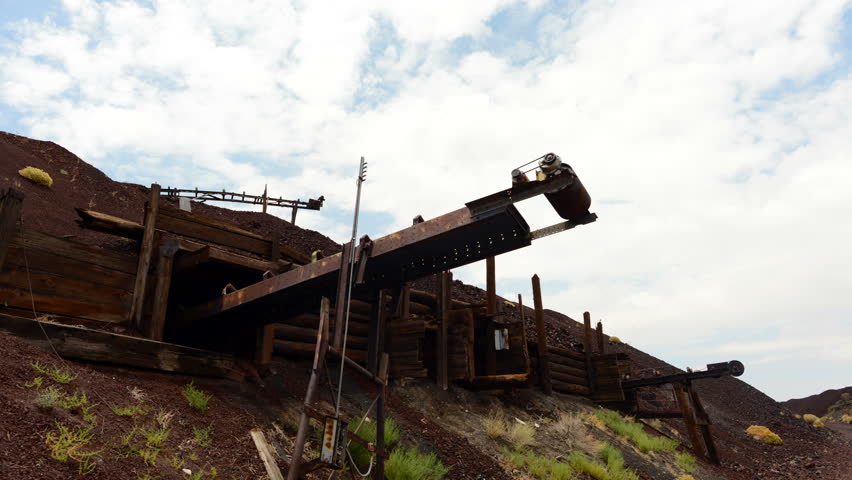 Time Lapse of Abandon Mine Daytime - 4k