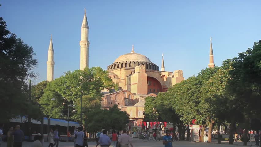 ISTANBUL - JUN 6: Hagia Sophia, one of the most famous buildings in the world on