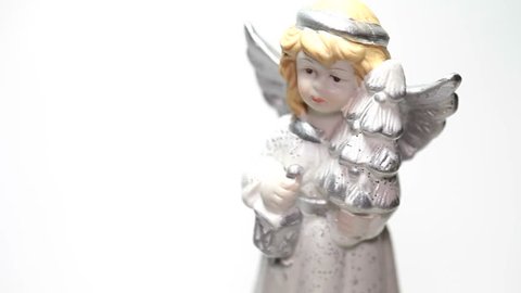Christmas angel isolated on white background