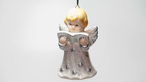 Christmas angel isolated on white background