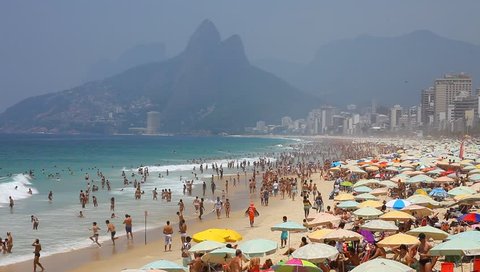 Ipanema Brazil- summer 2013: Ipanema beach, important point of sports in Rio de Janeiro.