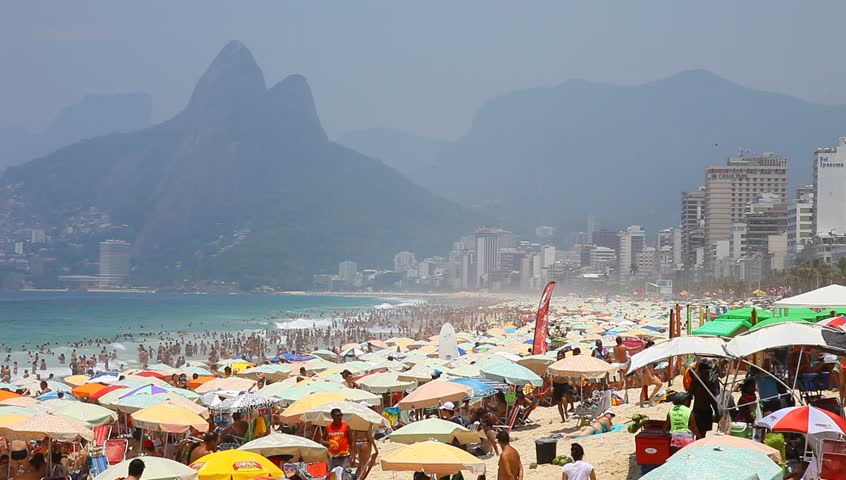 Ipanema Brazil- summer 2013: Ipanema beach, important point of sports in Rio de