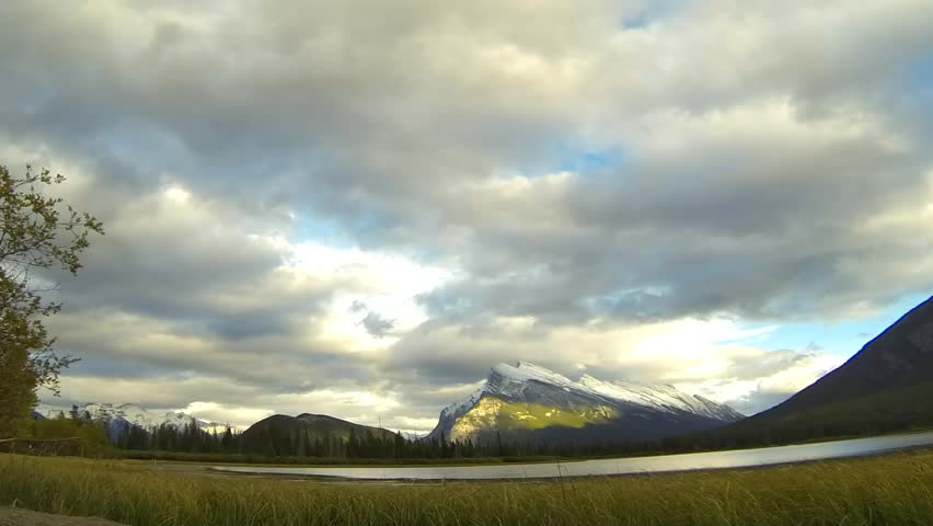 Sunset above Vermilion Lakes, Banff National Park, Canada
