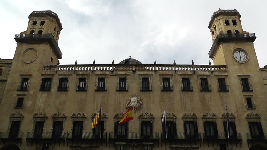 Alicante Spain Placa Ajuntament Town Hall in 2013
