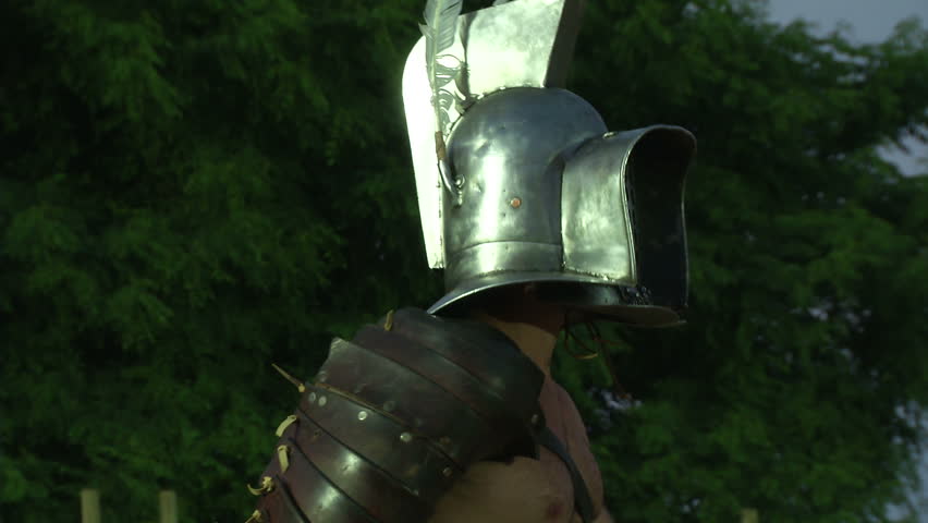 AQUILEIA - JUNE 22: Roman gladiator combat during the reenactment âTempora