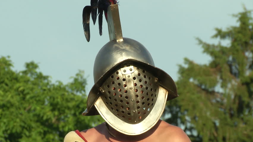 AQUILEIA - JUNE 22: Roman gladiator during the reenactment âTempora