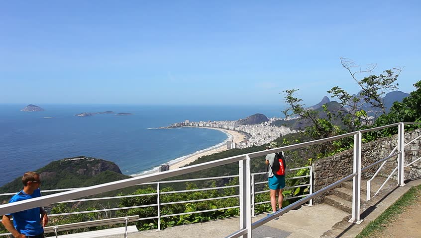 RIO DE JANIERO, Brazil - CIRCA 2013: Sugarloaf Mountain, is a peak situated in