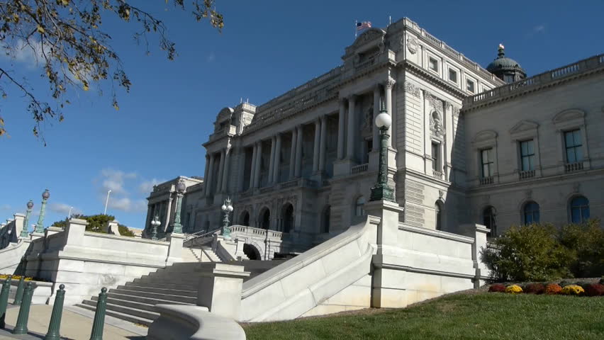 Library of Congress view from 1-st Street in Washington DC