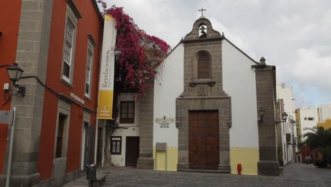 Ermita de San Antonio Abad, Las Palmas Spain. Historic chapel visited by Christopher Columbus, when the explorer stopped here to pray for success just before setting off to discover the New World.