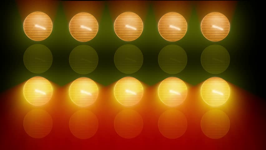 Abstract Animated Random Flashing Orange Lights For Music Videos