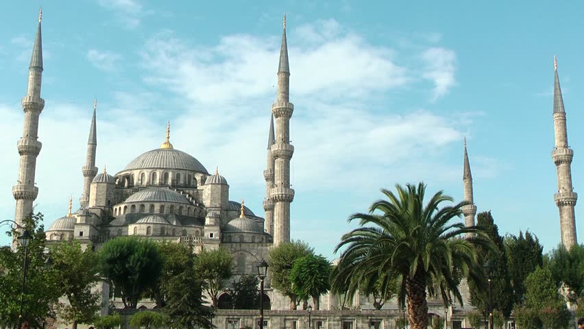 ISTANBUL, TURKEY - OCTOBER 29, 2013: Blue Mosque ( Sultan Ahmed ) is the most