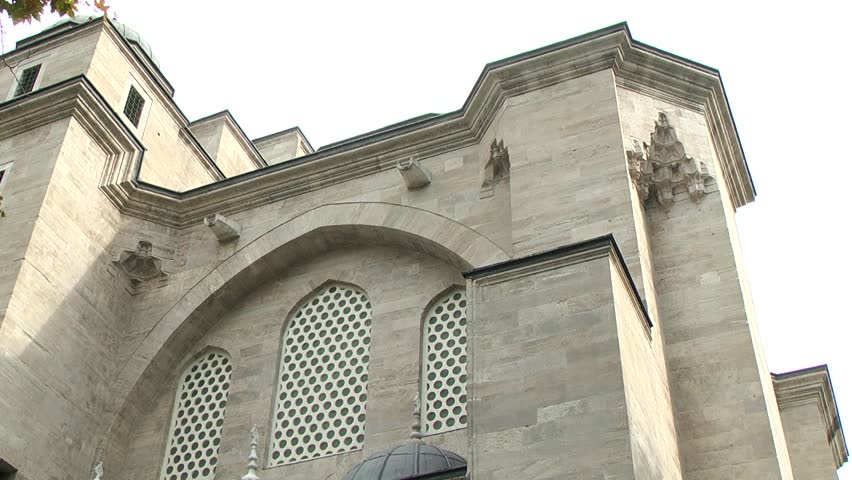 ISTANBUL, TURKEY - OCTOBER 29, 2013: Suleymaniye Mosque was built by Mimar