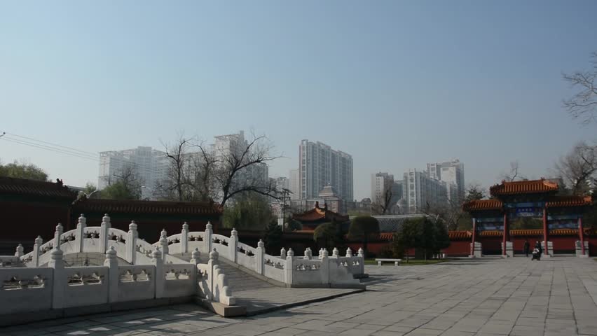 Temple of Confucius. The Lingxing Gate in Temple of Confucius, located in Harbin City, Heilongjiang Province, China.