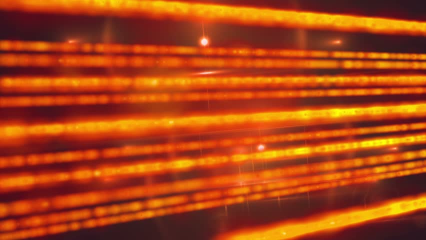 Orange Lines of Light Technology Abstract Background