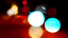 Blend of lights in time-lapse video - city on night - colorful bokeh with movements effects - HDTV H.264 codec
