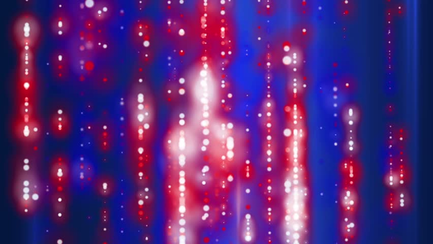 Red and Blue Lines of Light Technology Abstract Background