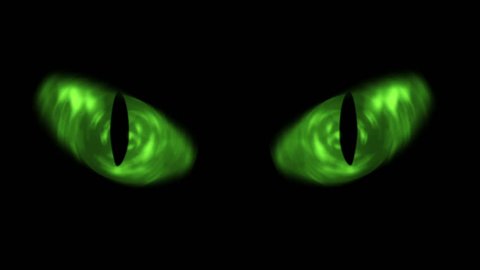 Animation of cat eyes blinking.