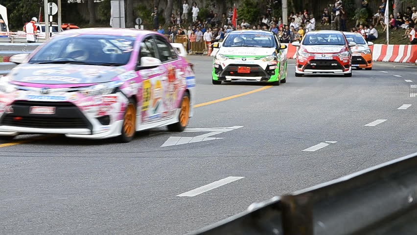 Chiang Mai, Thailand - October 20 - Racing Car Yaris One Make Race In Toyota