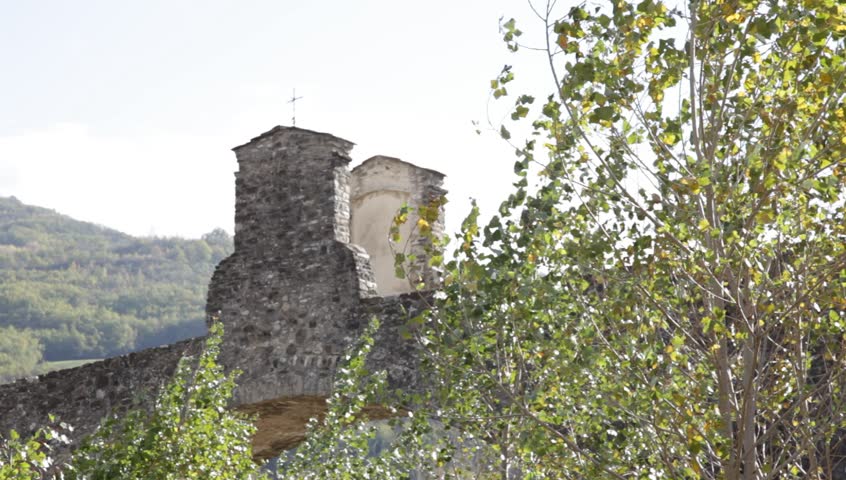 Ancient bridge on the Trebbia River
