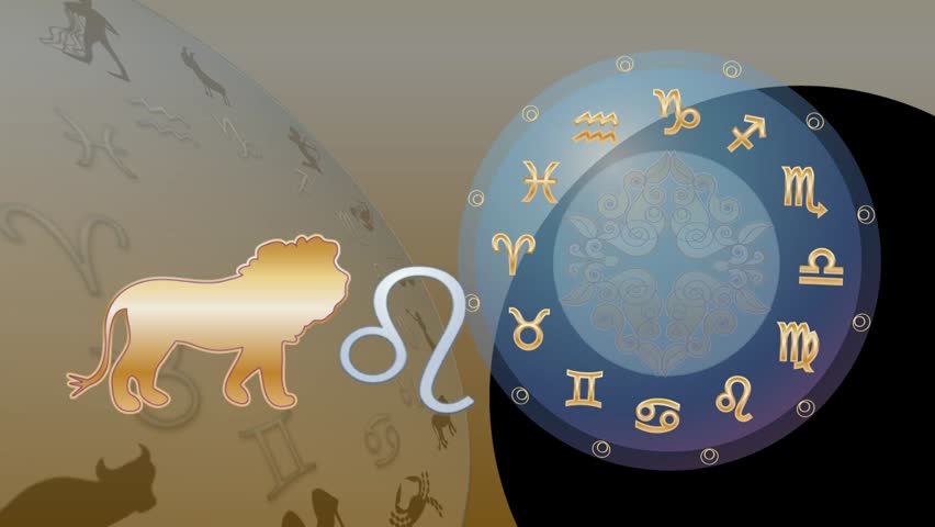 astrological zodiac symbol leo Stock Footage Video (100% Royalty-free ...